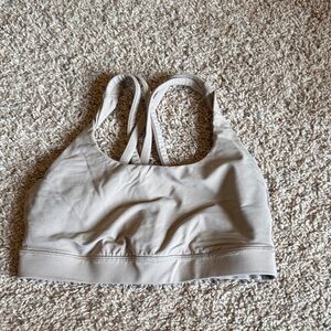 lululemon athletica beige/tan strappy sports bra